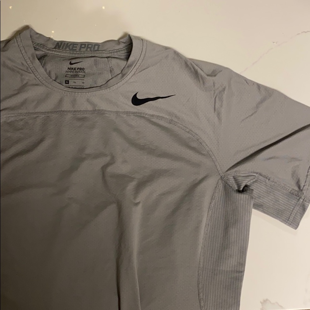 Nike Pro athletic dri fit T-shirt grey XL